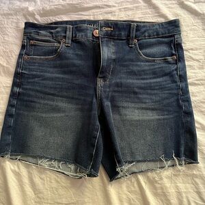 American Eagle Dark Blue Denim Shorts